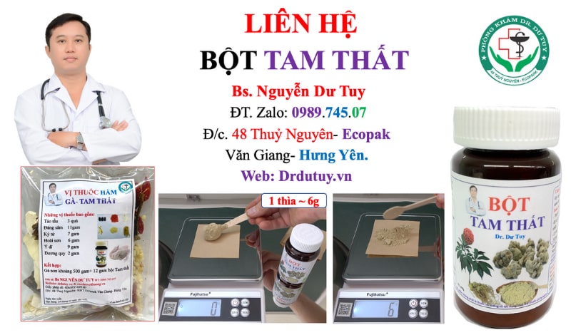 Cách sử dụng tam thất bắc