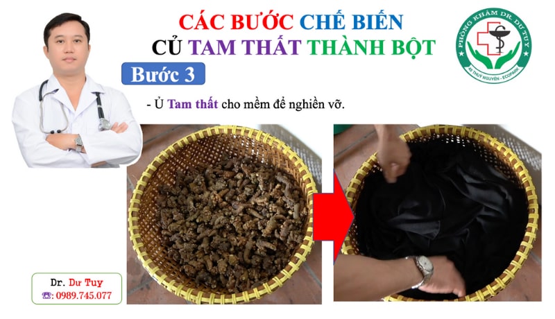 Cách sử dụng tam thất