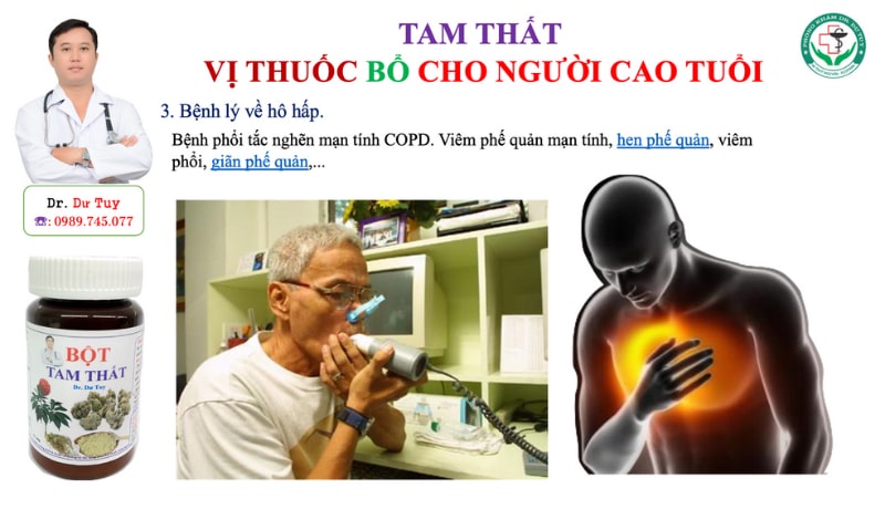 Cách uống tam thất tiêu u