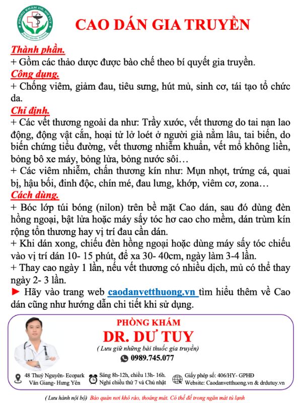 Cao dán gia truyền