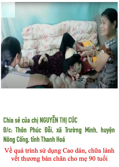 Chữa lành vết thương bàn cho người cao tuổi