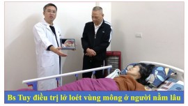 Bệnh nhân bị lở loét 2 bên mông do nằm lâu