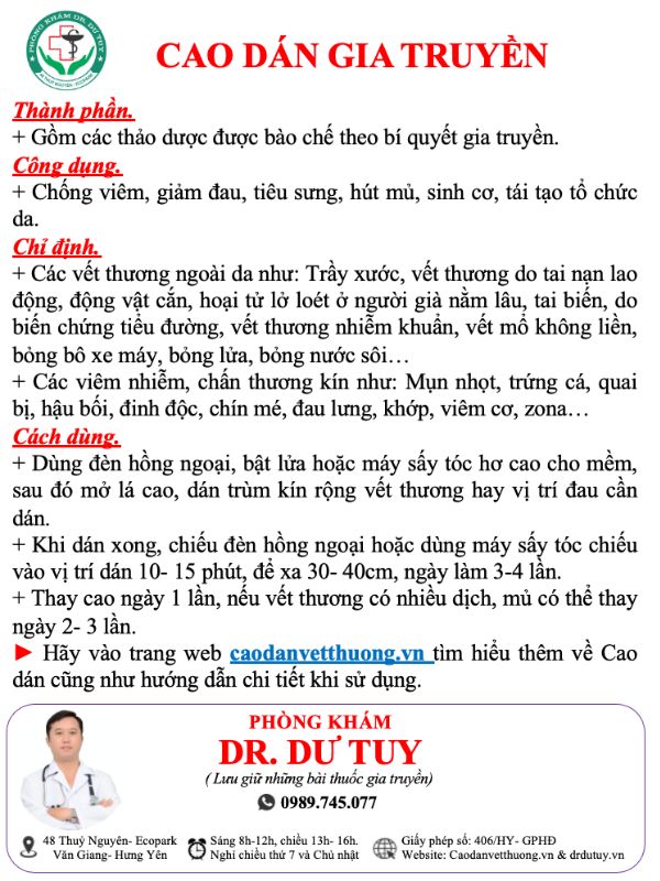 Cao dán vết thương